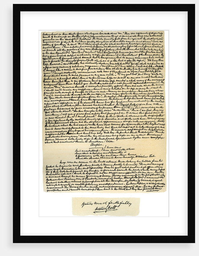 Manuscript of Kenilworth, first published in 1821 by Sir Walter Scott