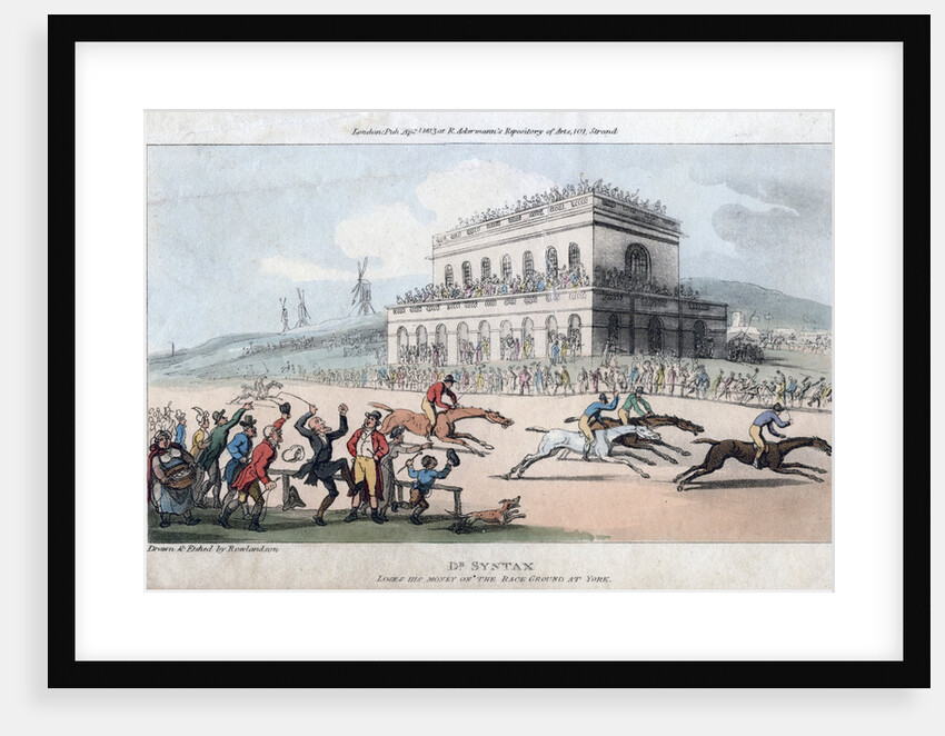 Dr Syntax Loses his Money at the Race Ground at York by Thomas Rowlandson