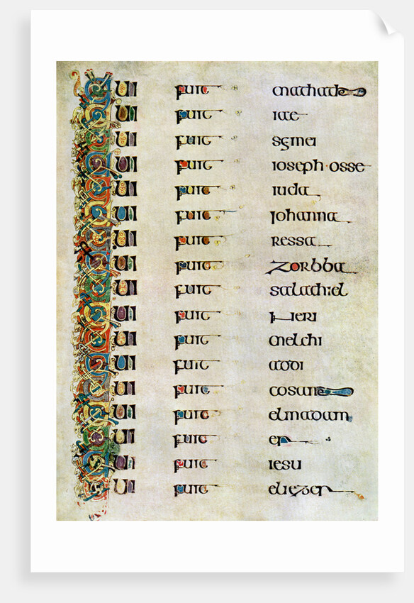 The Genealogy of Christ, 800 AD by Anonymous