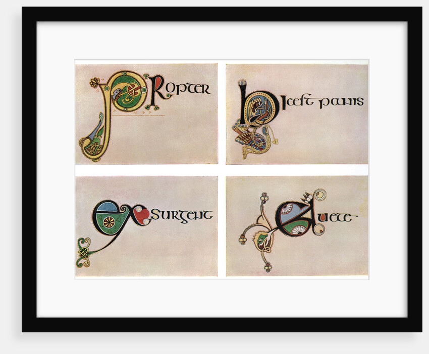 Compound letters, 800 AD by Anonymous