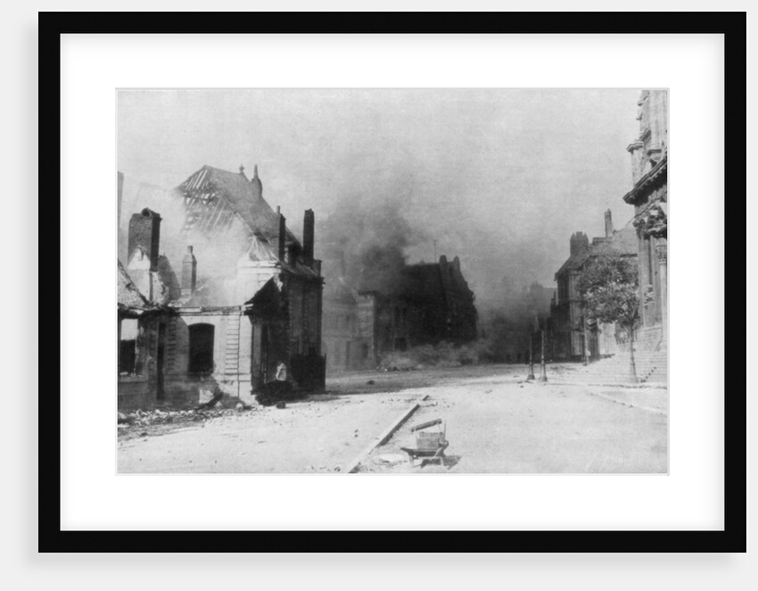 The ruins of Cambrai, France, First World War by Anonymous