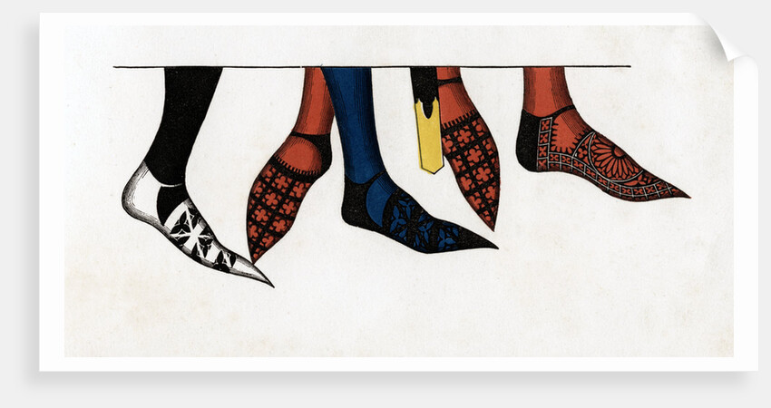 The hose and shoes worn by princes at the court of Edward III by Henry Shaw