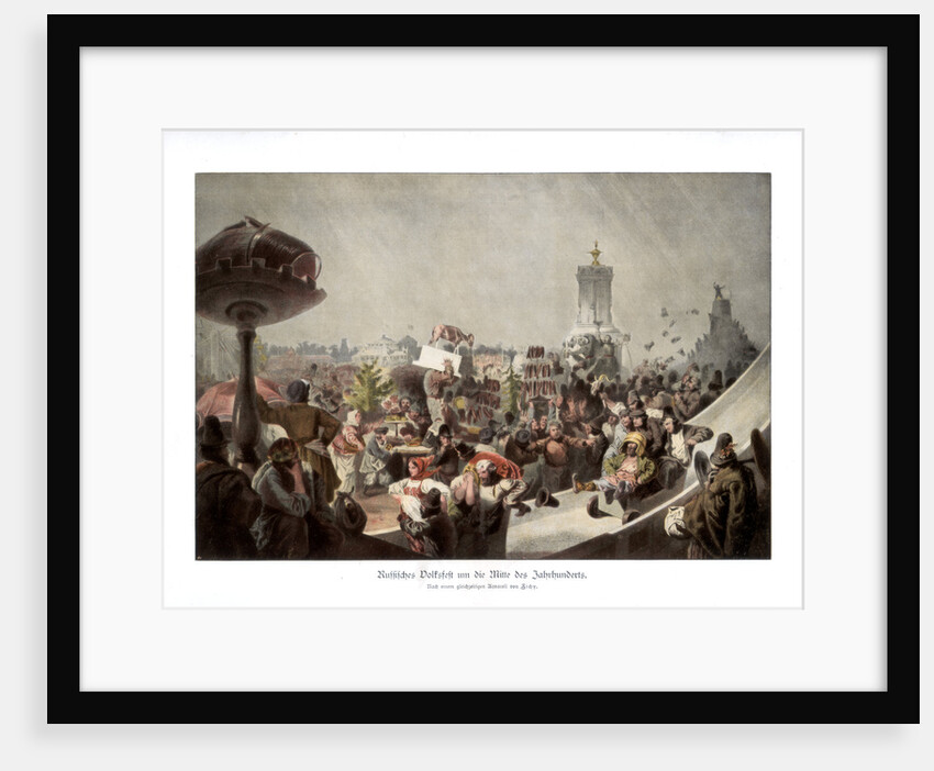 Russian people celebrating by Zichy