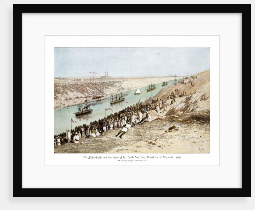 The inauguration of the Suez Canal by Edouard Riou