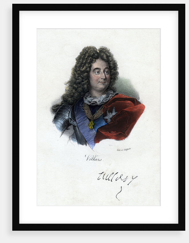Claude Louis Hector de Villars, French general by Delpech