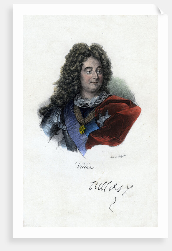 Claude Louis Hector de Villars, French general by Delpech