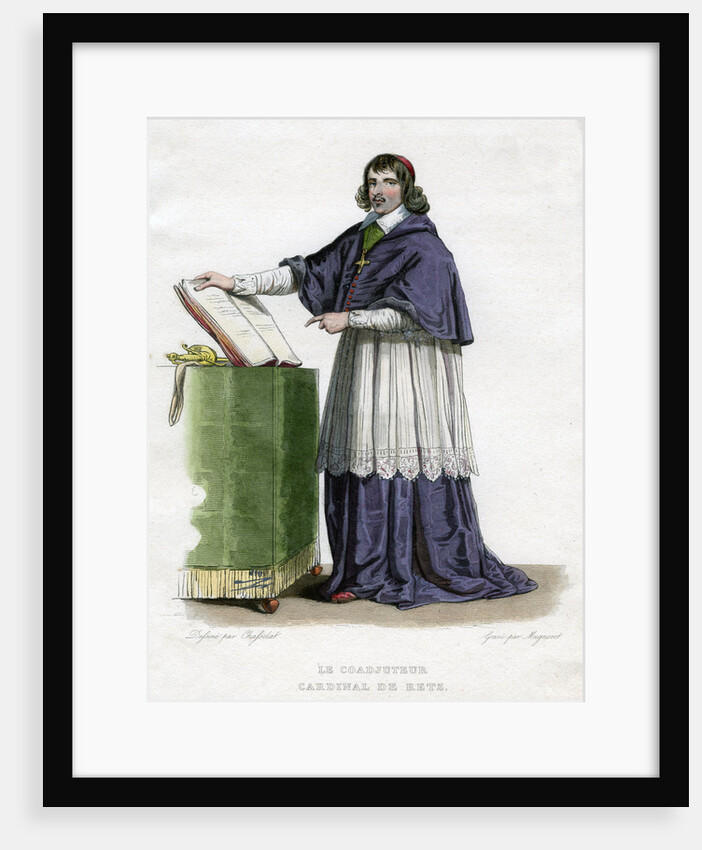 Jean Francois Paul de Gondi, Cardinal de Retz, 17th century French churchman and agitator by A Migneret