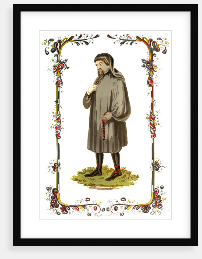 Geoffrey Chaucer, 14th century English author, poet, philosopher, bureaucrat, and diplomat by Anonymous