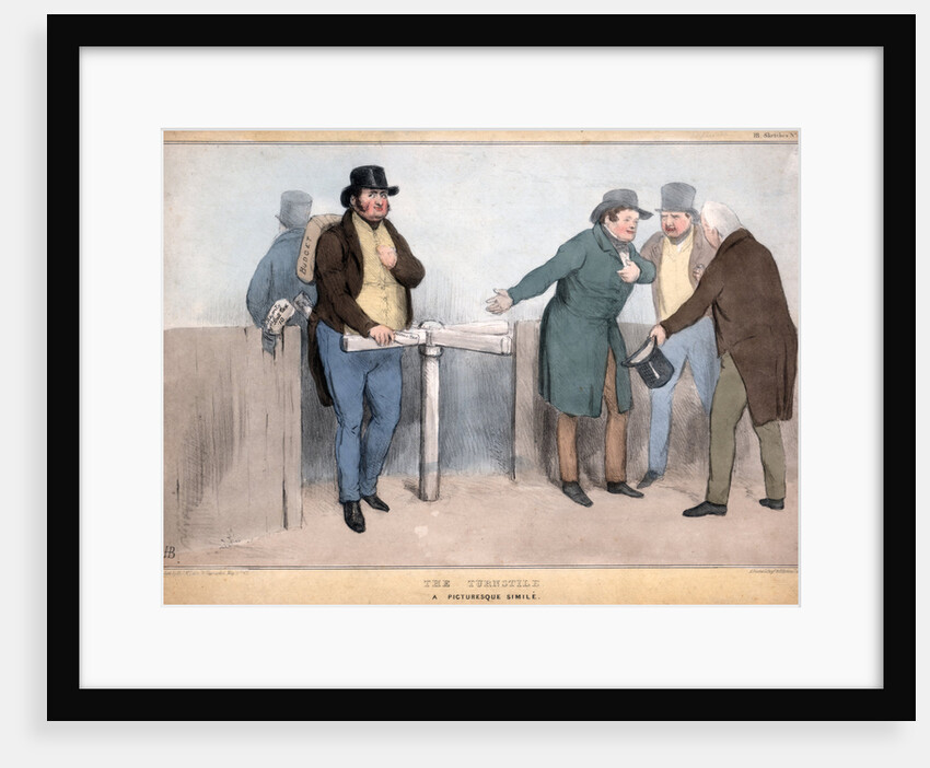 The Turnstile, A Picturesque Simile by John Doyle