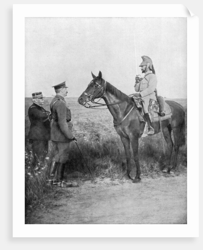 Joseph Joffre, Lord Kitchener and General Baratier, France, World War I by Anonymous
