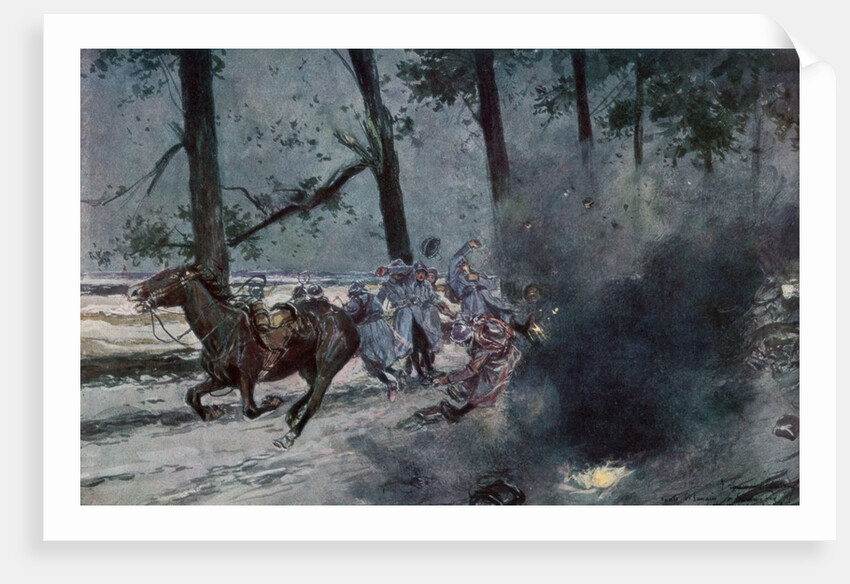 'On the Road to Souain, Sommepy', France, World War I by Anonymous