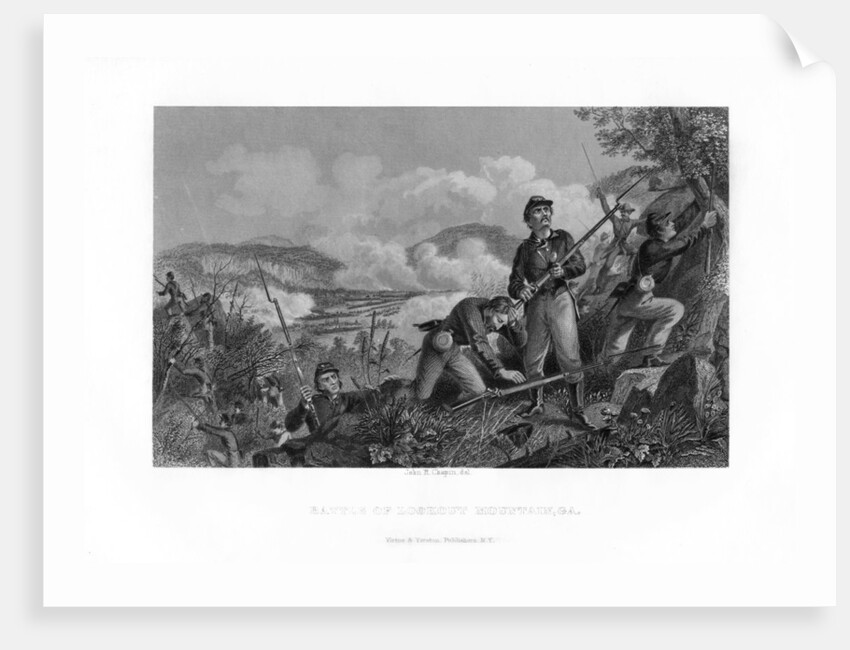 The Battle of Lookout Mountain, Tennessee, 24 November 1863 by John R Chapin