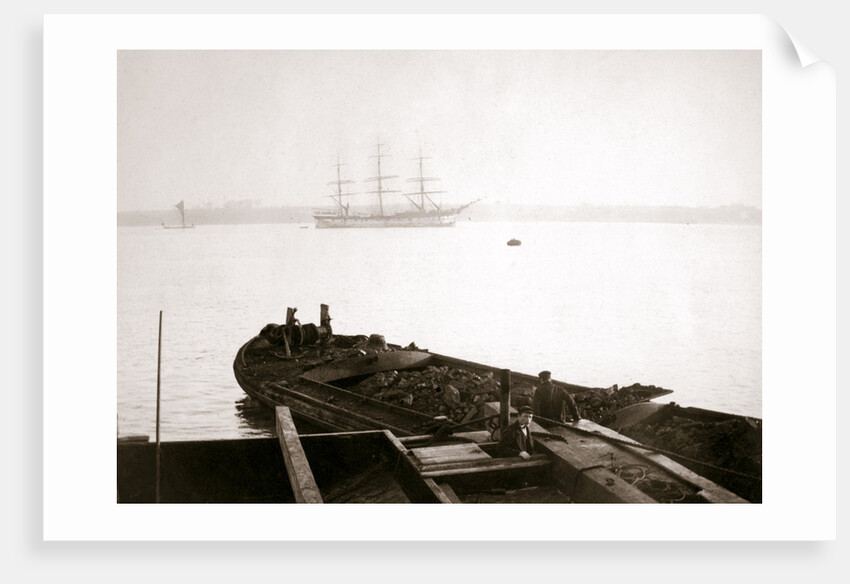 Barge loaded with freight, Rotterdam by James Batkin