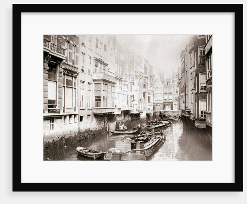 Boats on the canal, Amsterdam by James Batkin