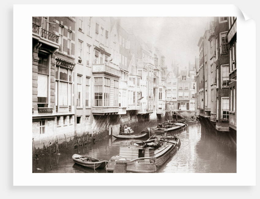 Boats on the canal, Amsterdam by James Batkin