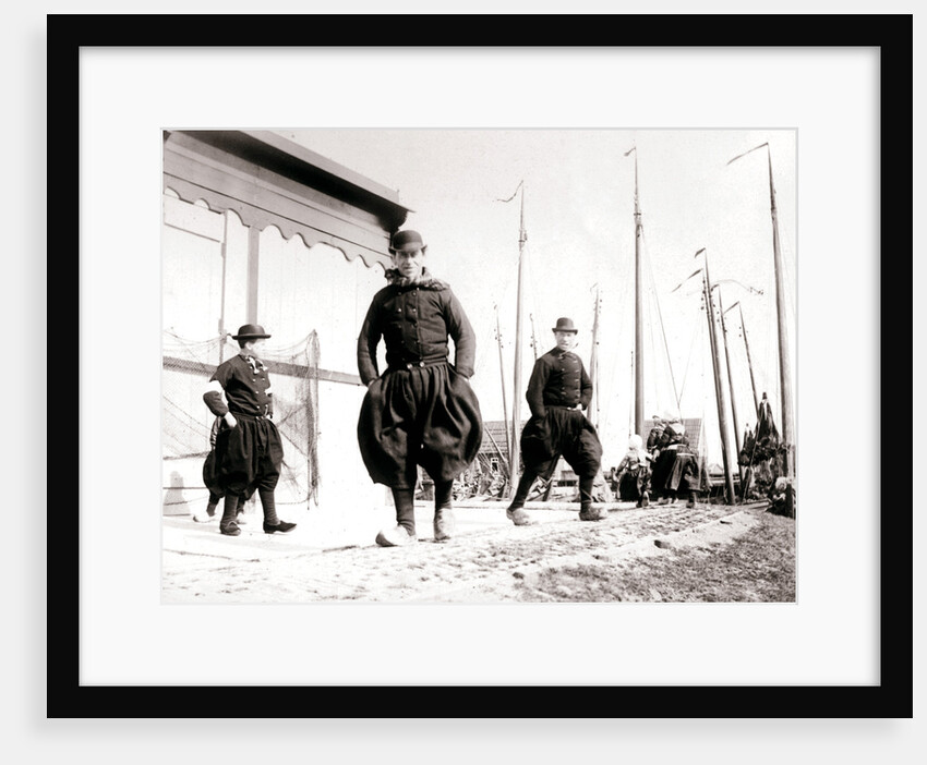 Men in traditional dress, Marken Island, Netherlands by James Batkin