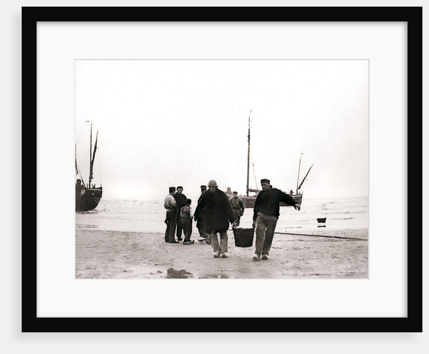 Men on the shore, Scheveningen, Netherlands by James Batkin