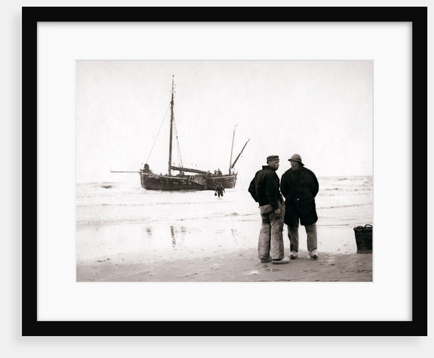Men on the shore, Scheveningen, Netherlands by James Batkin