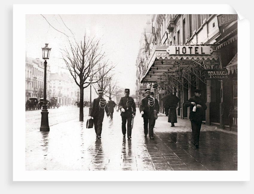 Guards on the street, Brussels by James Batkin