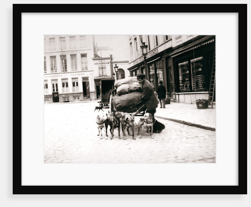 Man with dogcart, Antwerp by James Batkin