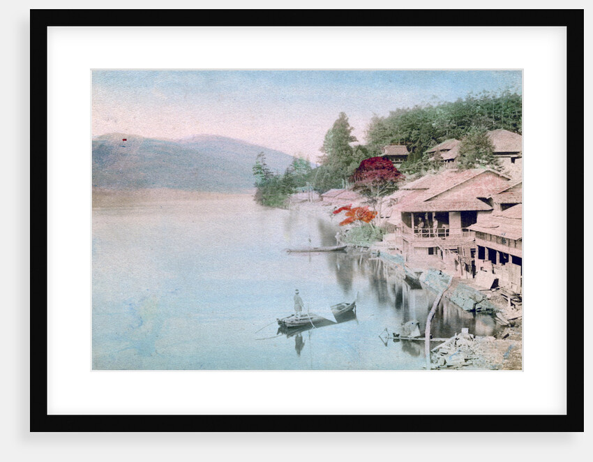 Village by water, Japan by Anonymous