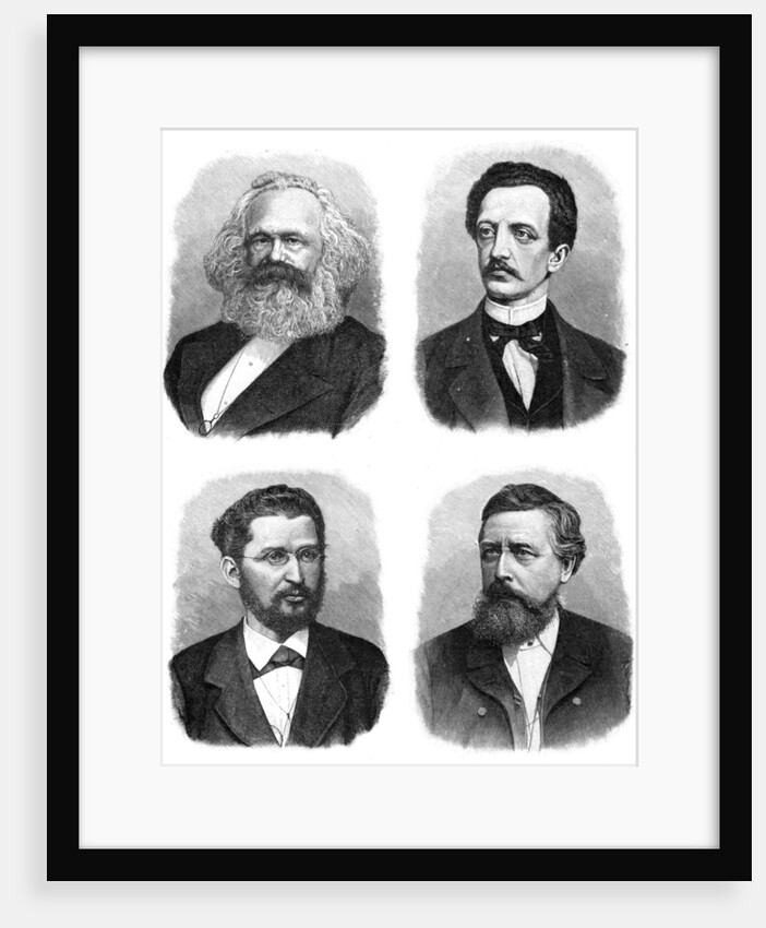 Four German socialists by Anonymous