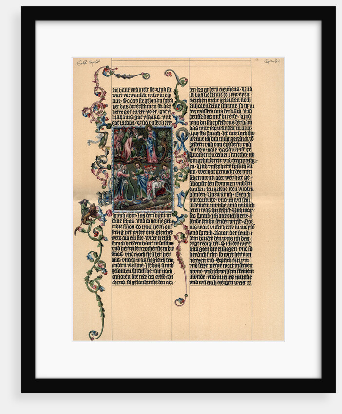 A page from the Wenzel Bible by Anonymous