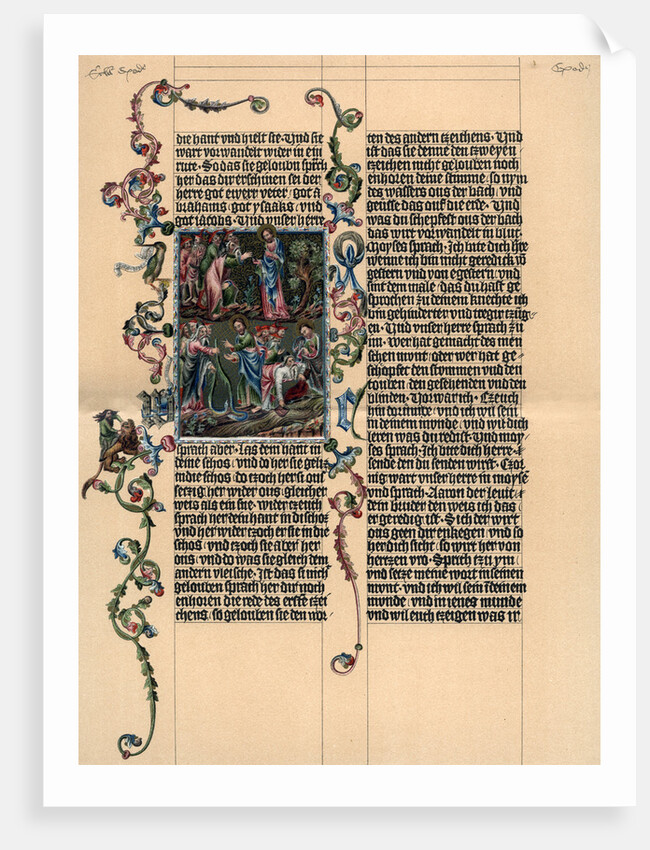 A page from the Wenzel Bible by Anonymous