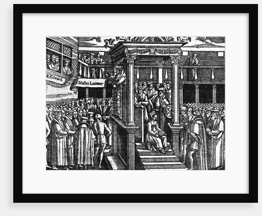 'Latimar Preaching Before King Edward VI', c1550, (c1902-1905) by Anonymous