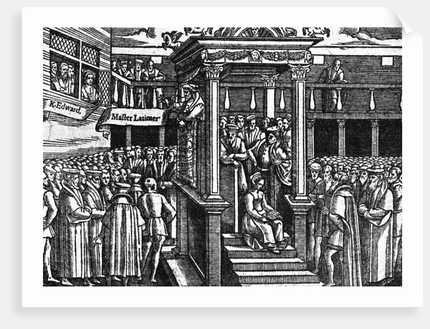 'Latimar Preaching Before King Edward VI', c1550, (c1902-1905) by Anonymous