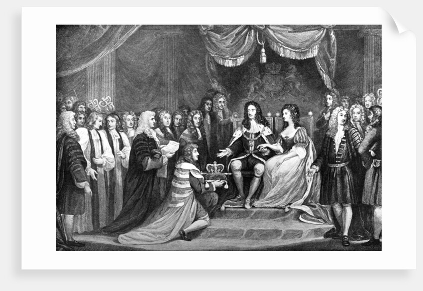Parliament Offering the Crown to William and Mary by Anonymous