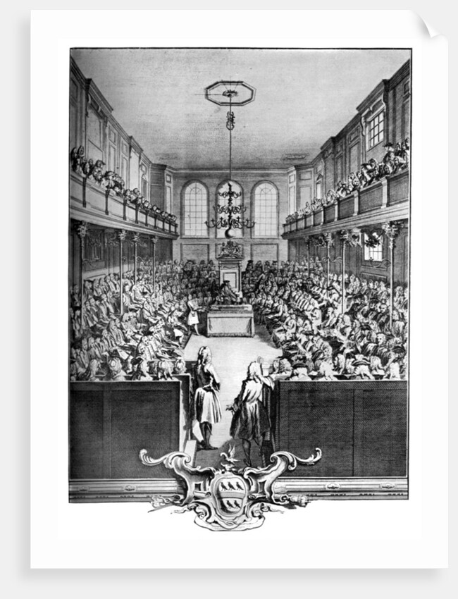 Interior of the House of Commons, Westminster, London by John Pine