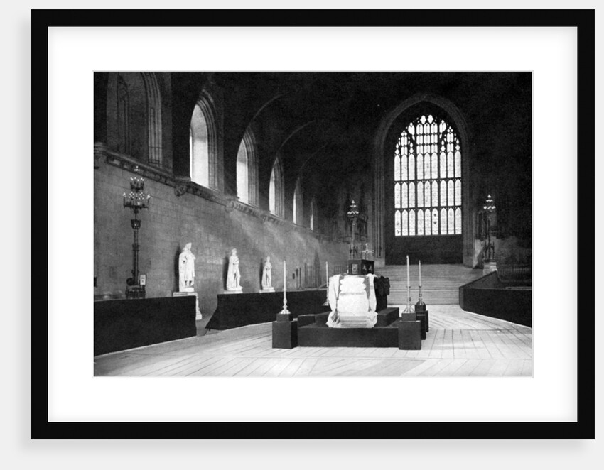 The lying in state of William Gladstone, Westminster Hall, London by John Benjamin Stone