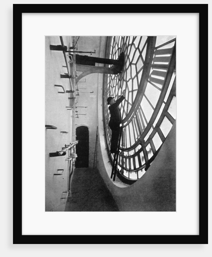 Inside the clock face of Big Ben, Palace of Westminster, London by Anonymous