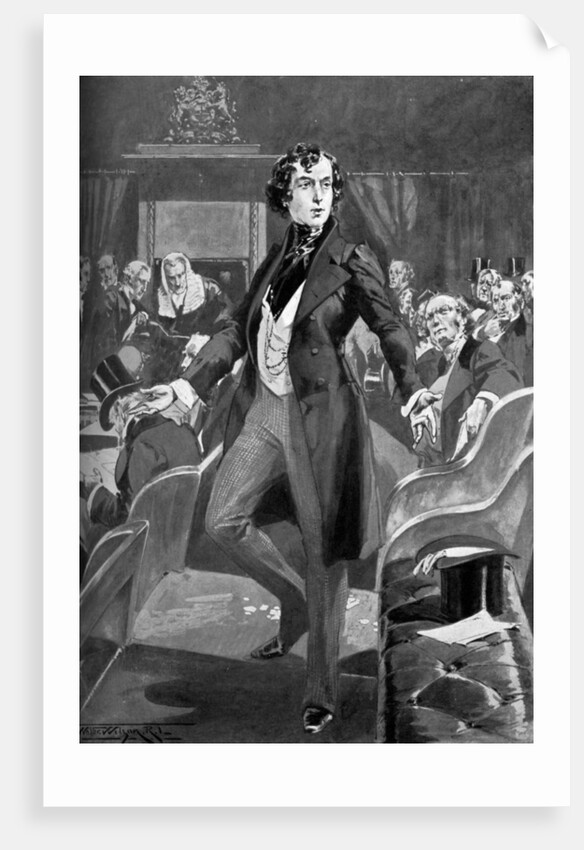 Disraeli's first speech in the House of Commons by Anonymous