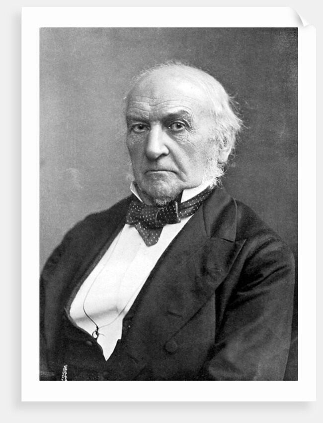 William Ewart Gladstone, 19th century British Liberal statesman and prime minister by London Stereoscopic & Photographic Co