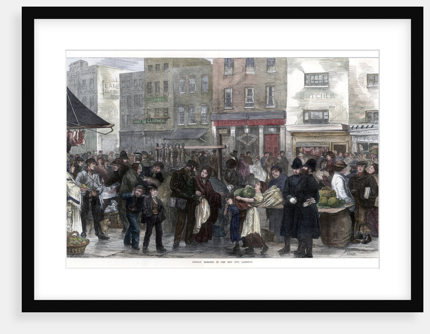 Sunday Morning in the New Cut, Lambeth by Smith