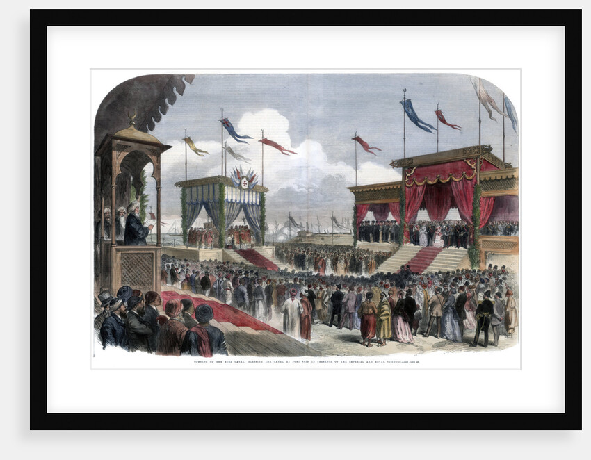 The Opening of the Suez Canal, Port Said, Egypt by Anonymous