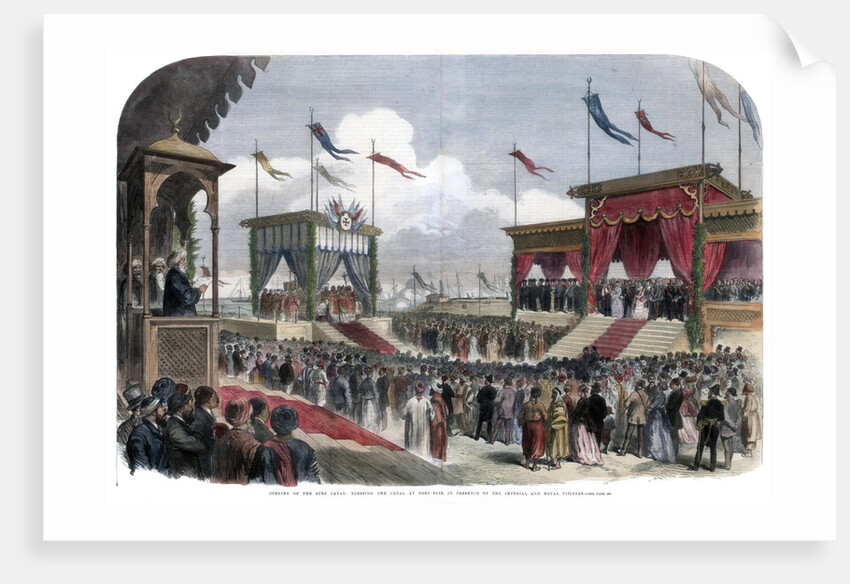 The Opening of the Suez Canal, Port Said, Egypt by Anonymous
