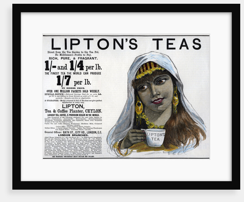 Lipton's Teas advertisement by Anonymous