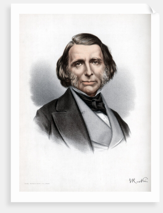 John Ruskin, British author, poet, artist and critic by Cassell