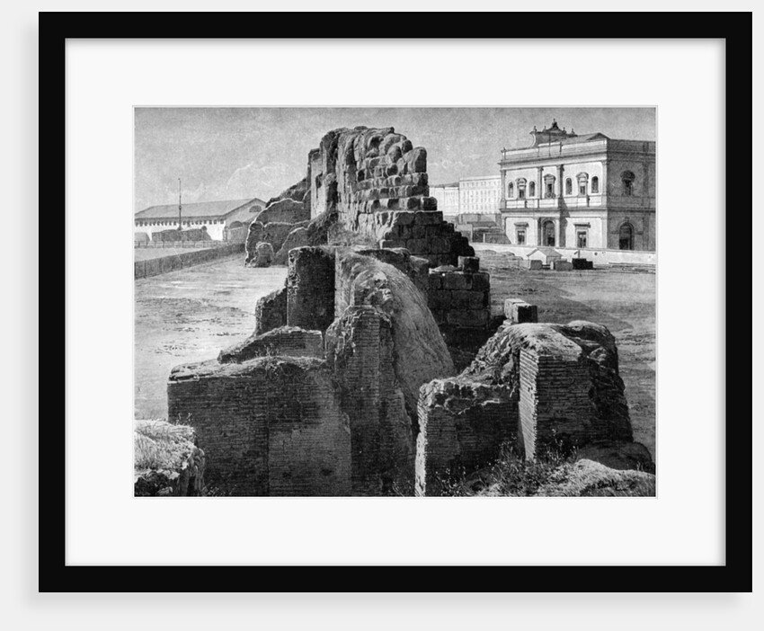 Remains of the Servian wall near the railway station, Rome by Anonymous