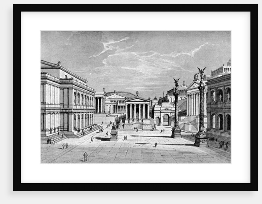 North and east sides of the Forum, Rome by C Hulsen