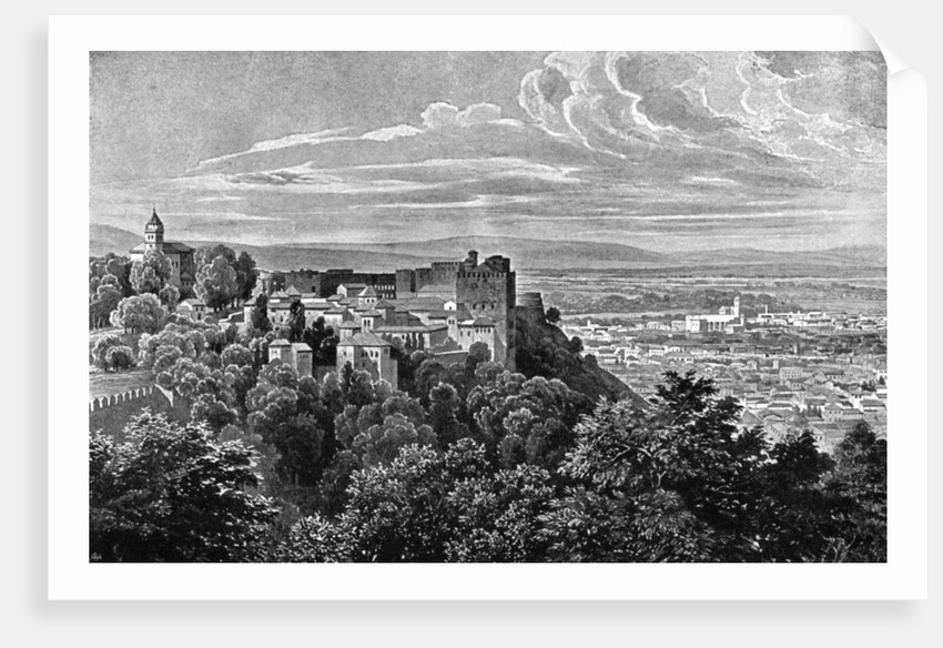 The Alhambra, Granada, Spain by Daudet