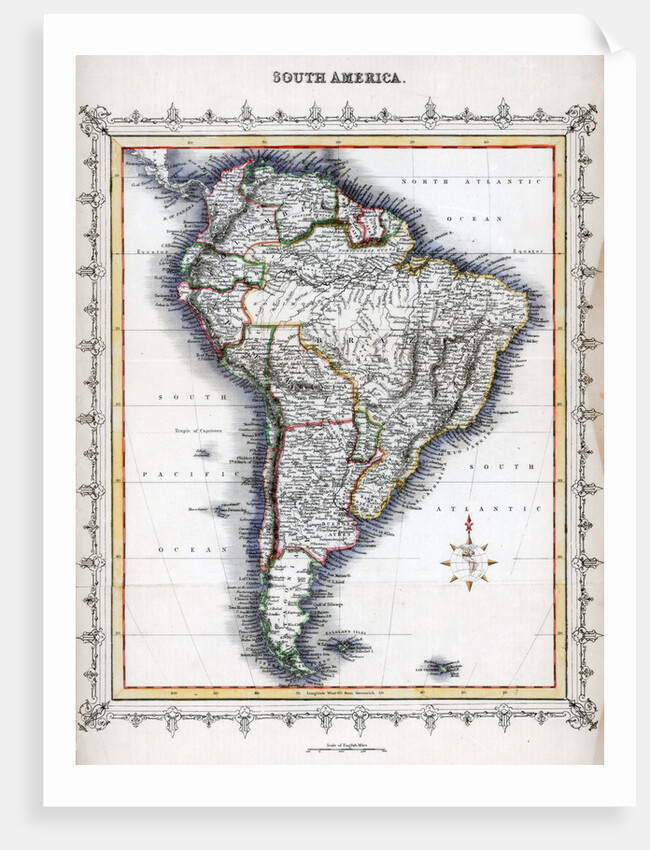 Map of South America by Anonymous