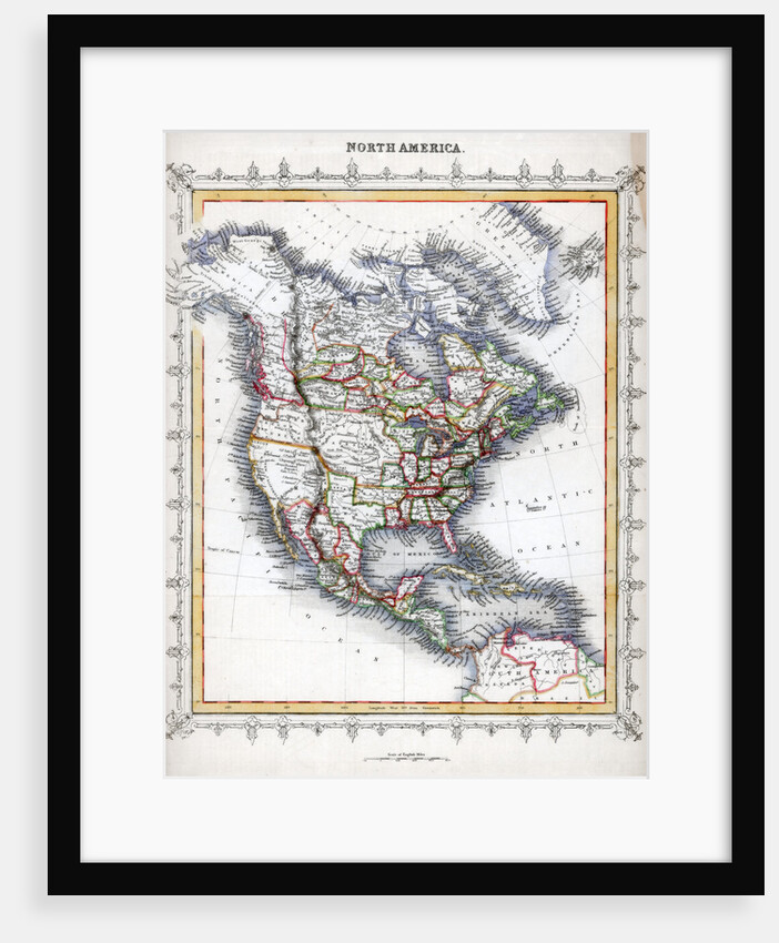 Map of North America by Anonymous