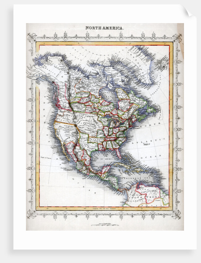 Map of North America by Anonymous