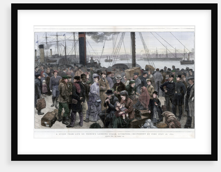 A Study from Life on Prince's Landing Stage, Liverpool by Anonymous