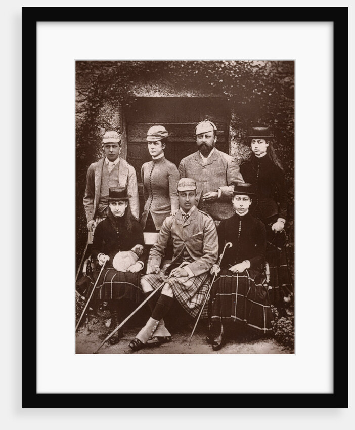 The Prince and Princess of Wales in shooting dress by Russell & Sons