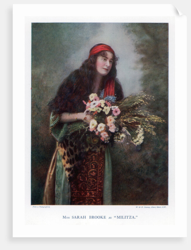 Sarah Brooke, British actress by W&D Downey